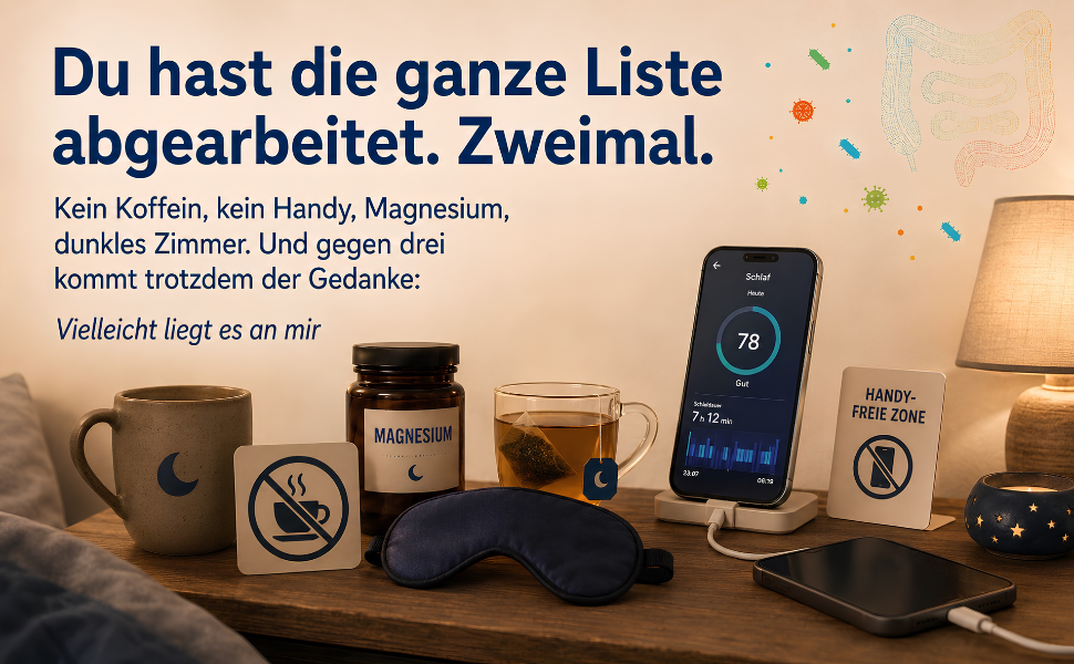 Nachttisch mit Schlafmitteln